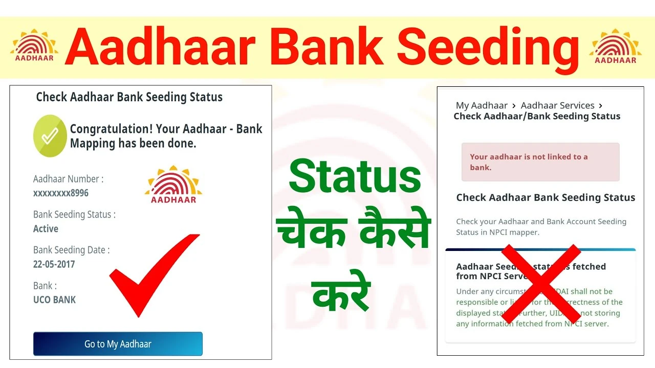 Aadhar Bank Seeding Status